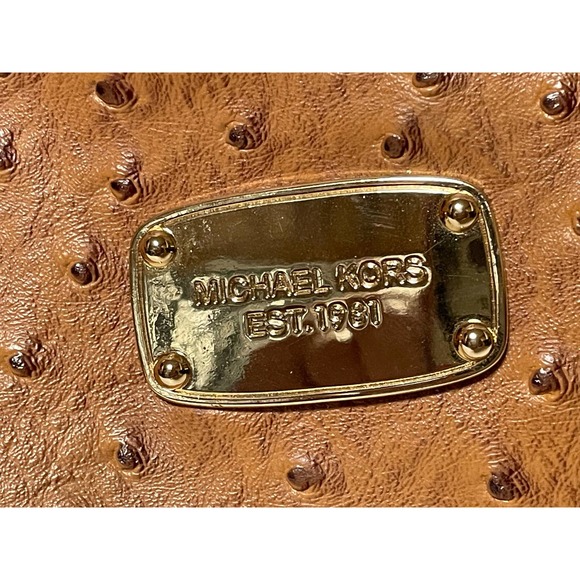 Micheal Kors Ostrich Embossed Hand or Shoulder Bag, Medium Bag - Picture 6 of 6